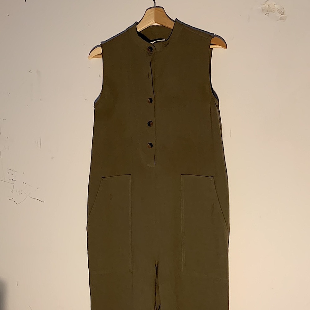 BILLY REID JUMPSUIT XS olive green / romper / trendy